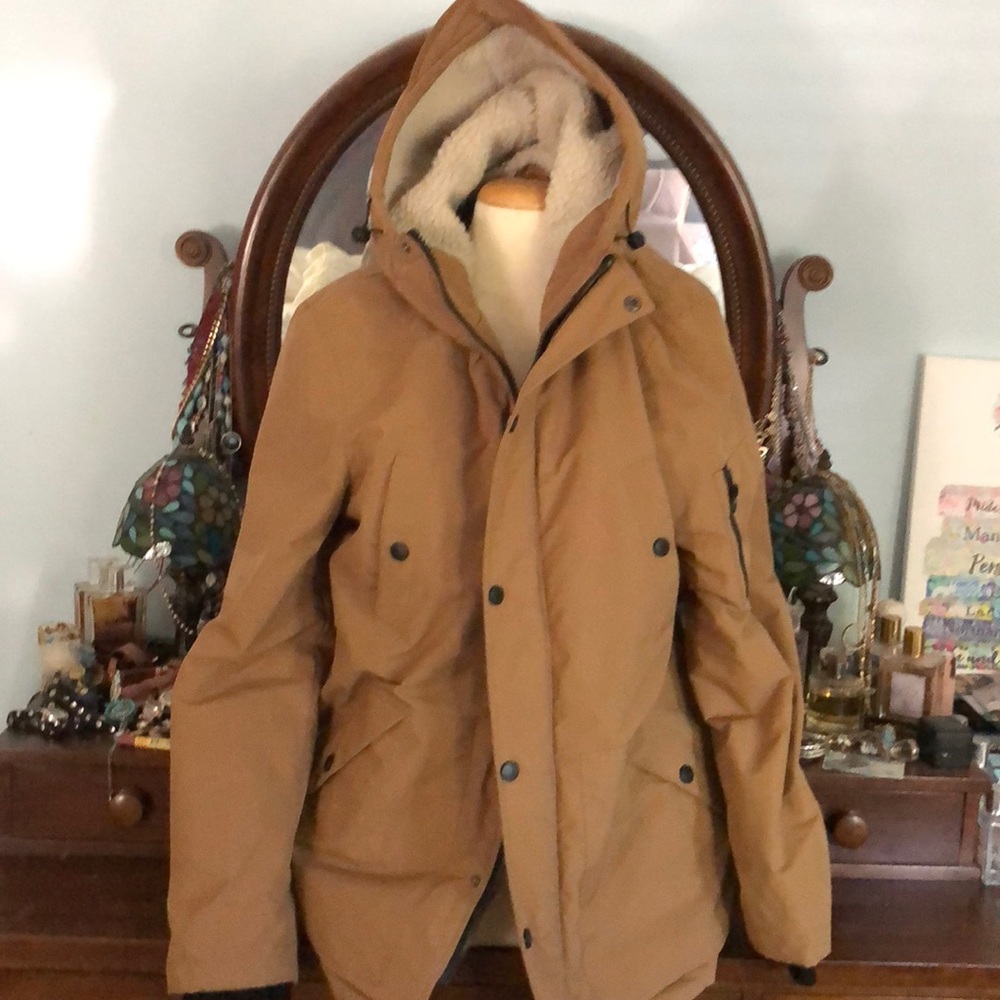 Men’s ASOS D/Struct Sherpa Lined Parka Jacket